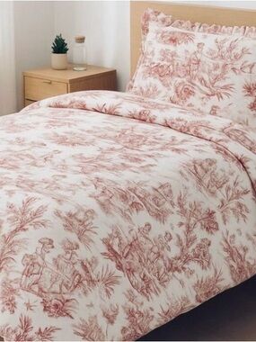 Legacy Queen Toile Duvet Cover Sham Set French Country Cottagecore USA